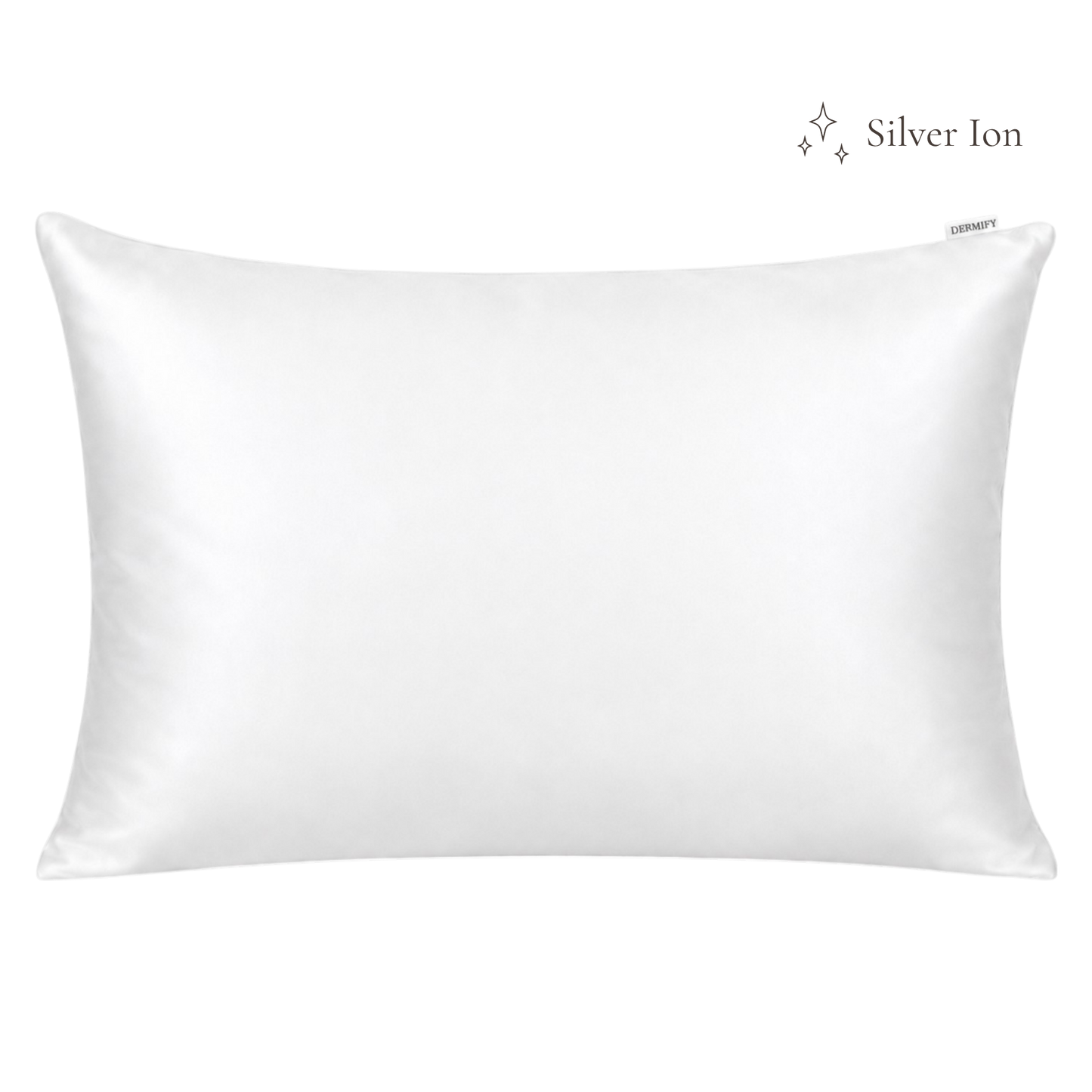 Silver Ion Organic Mulberry Silk Pillowcase - Pearl