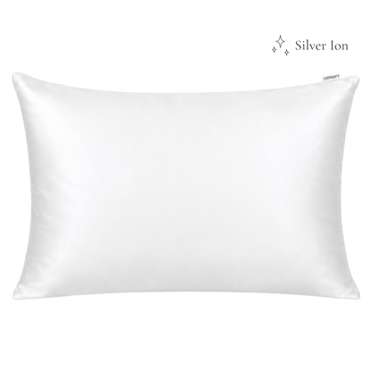 Silver Ion Organic Mulberry Silk Pillowcase - Pearl