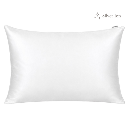 Silver Ion Organic Mulberry Silk Pillowcase - Pearl