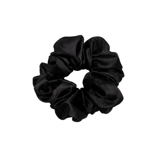 Silk Scrunchie - Ebony