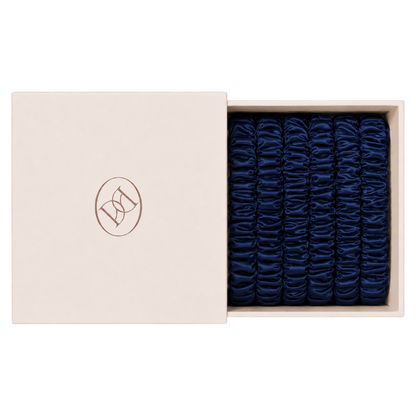 Silk Scrunchie Set - Midnight