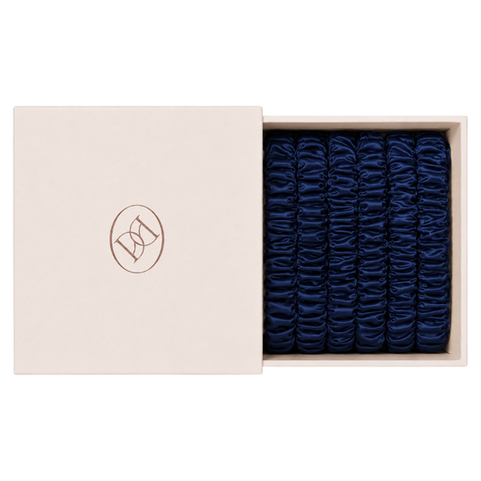 Silk Scrunchie Set - Midnight