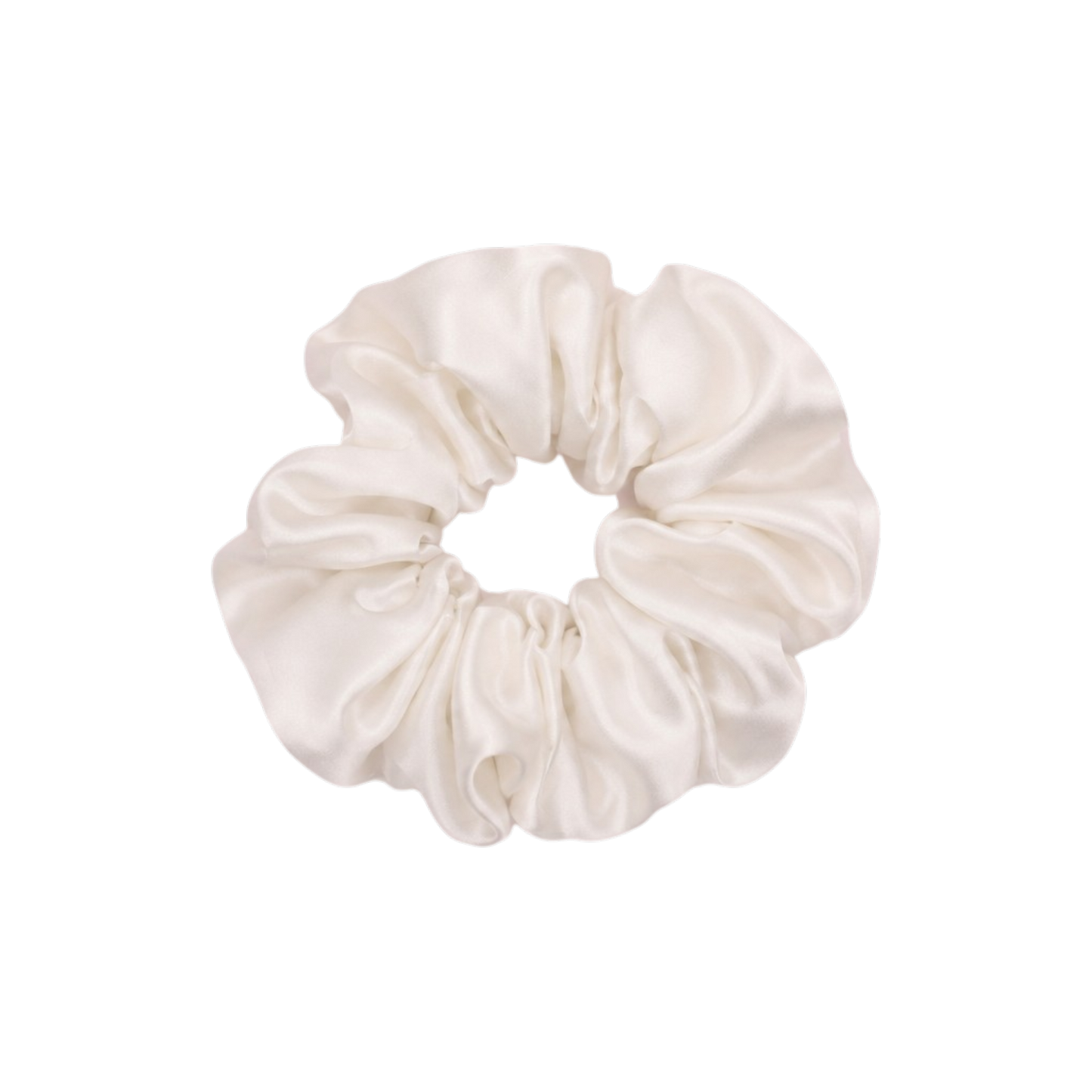 Silk Scrunchie - Pearl