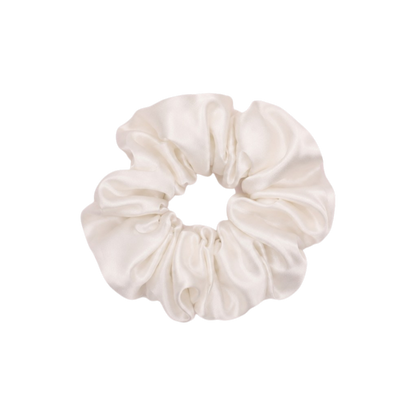 Silk Scrunchie - Pearl