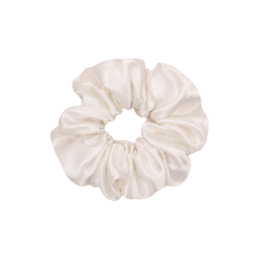 Silk Scrunchie - Pearl
