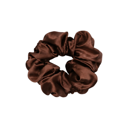 Silk Scrunchie - Espresso