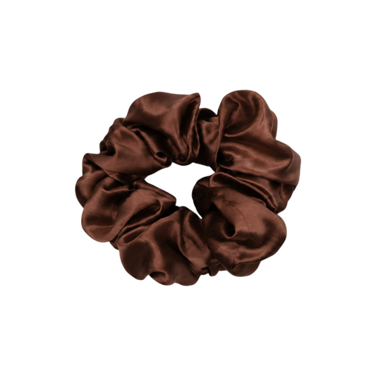 Silk Scrunchie - Espresso