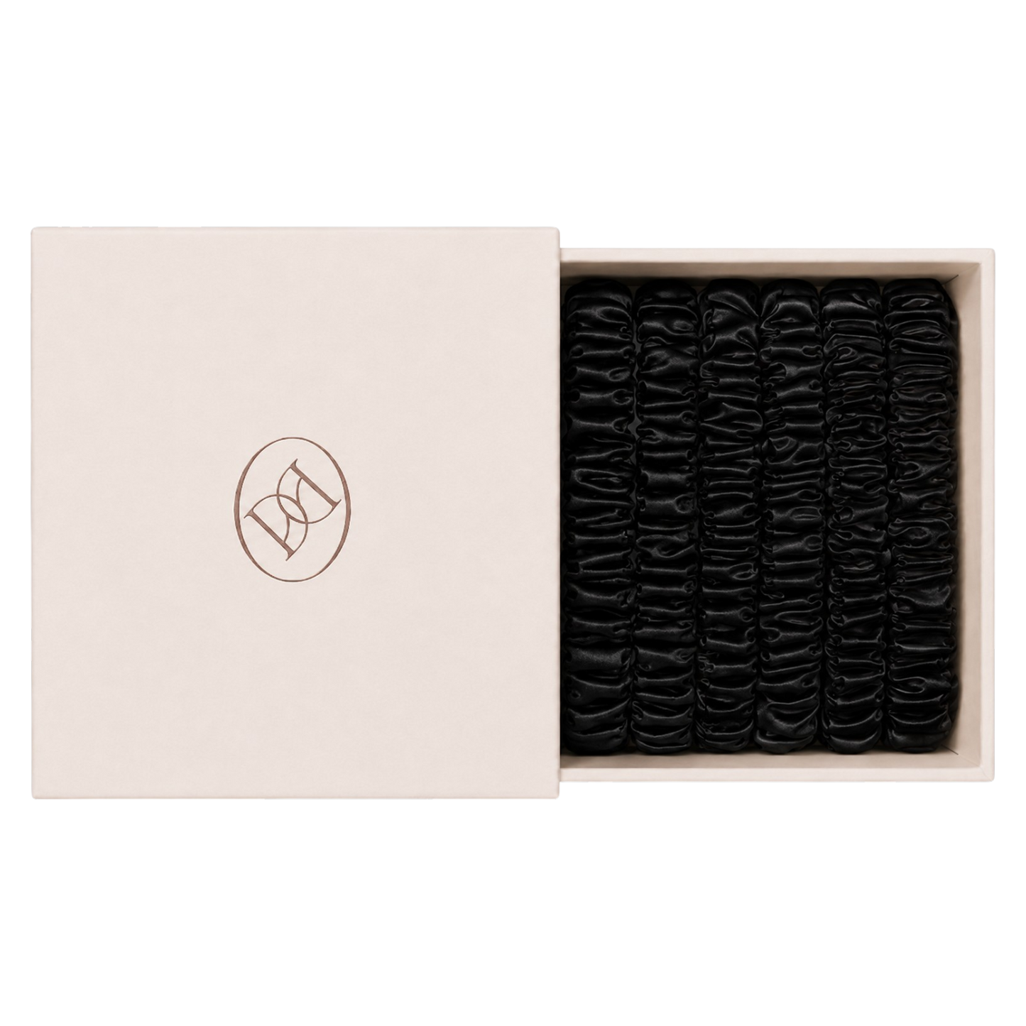 Silk Scrunchie Set - Ebony