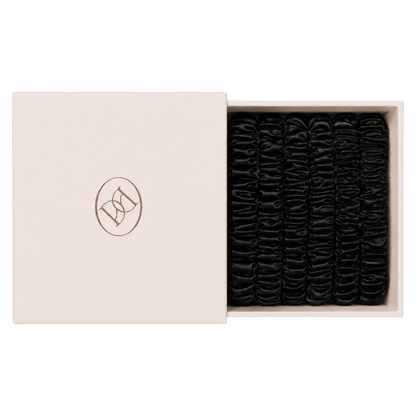 Silk Scrunchie Set - Ebony