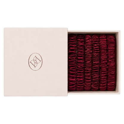 Silk Scrunchie Set - Cherry