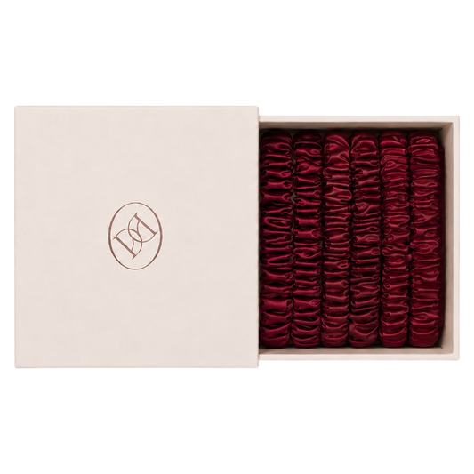 Silk Scrunchie Set - Cherry