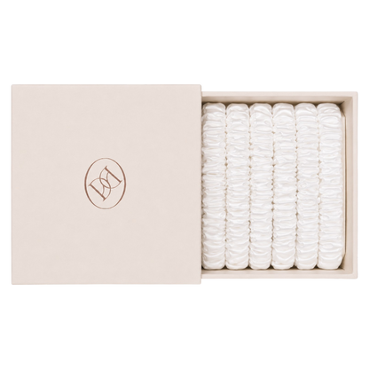 Silk Scrunchie Set - Pearl