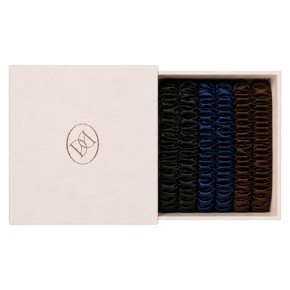 Silk Scrunchie Set - Dark Neutral