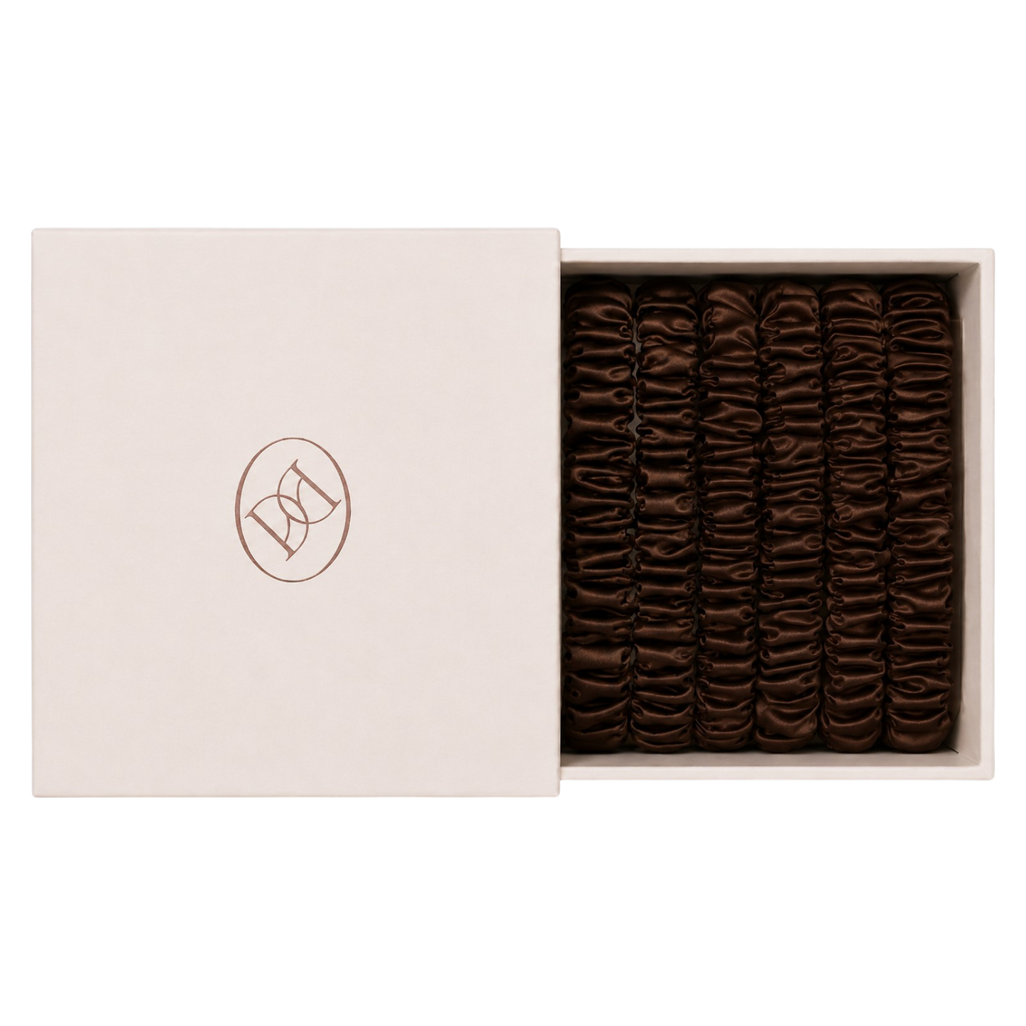 Silk Scrunchie Set - Espresso