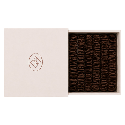 Silk Scrunchie Set - Espresso
