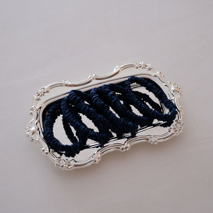 Silk Scrunchie Set - Midnight