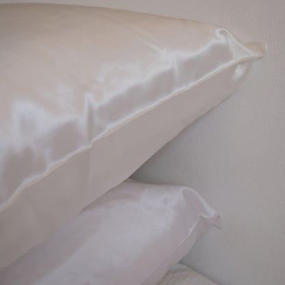 Silver Ion Organic Mulberry Silk Pillowcase - Pearl