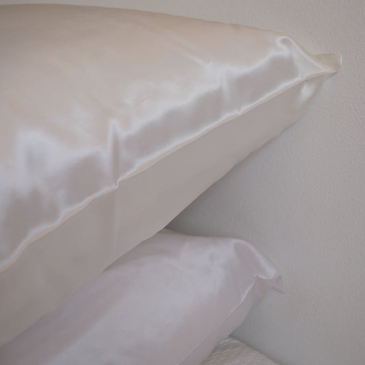 Silver Ion Organic Mulberry Silk Pillowcase - Pearl