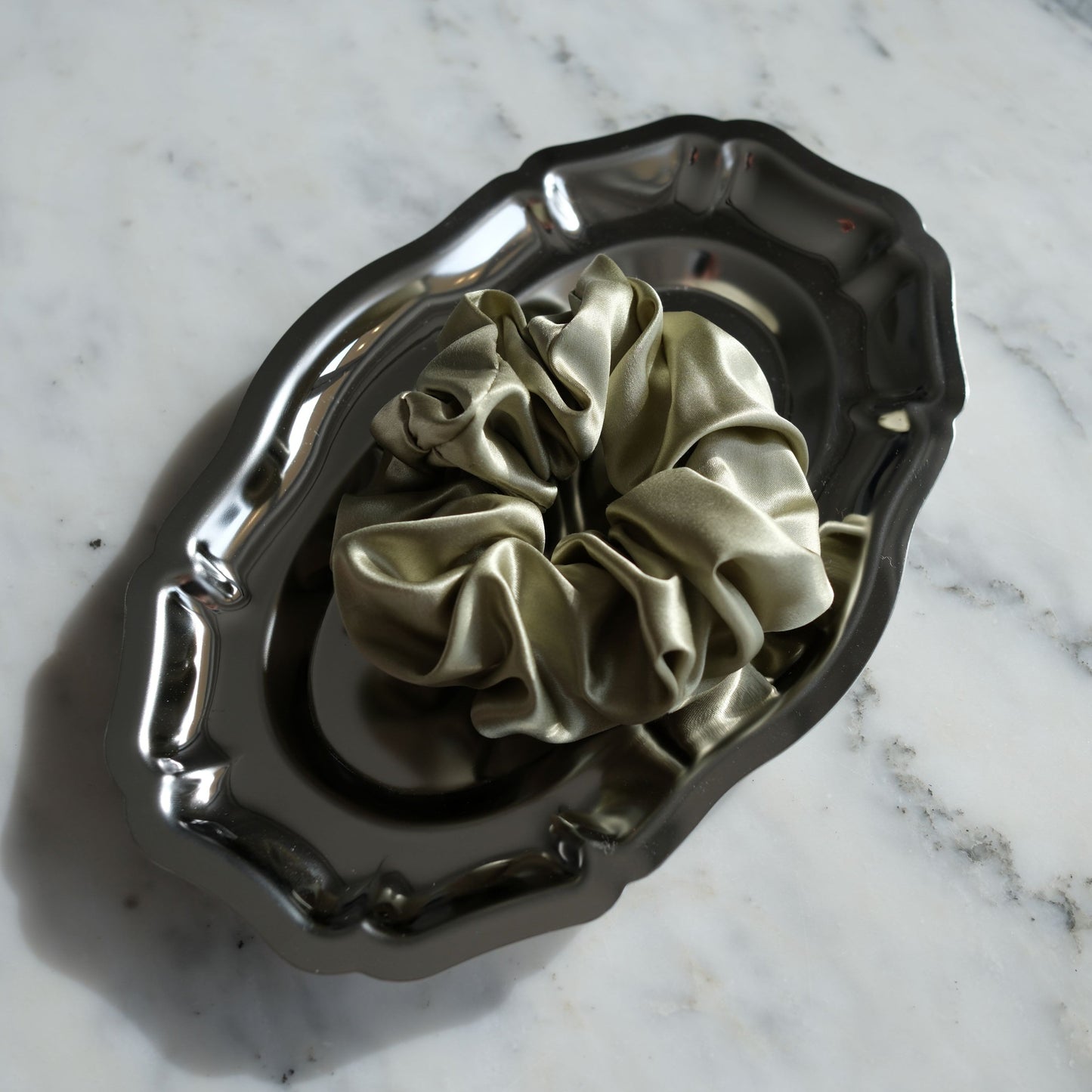 Silk Scrunchie - Matcha