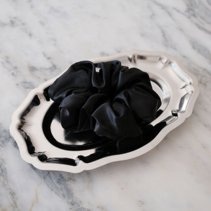 Silk Scrunchie - Ebony