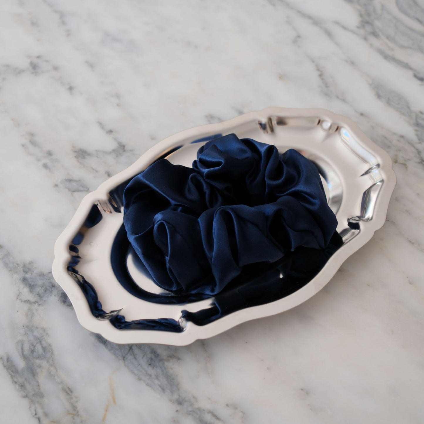 Silk Scrunchie - Midnight