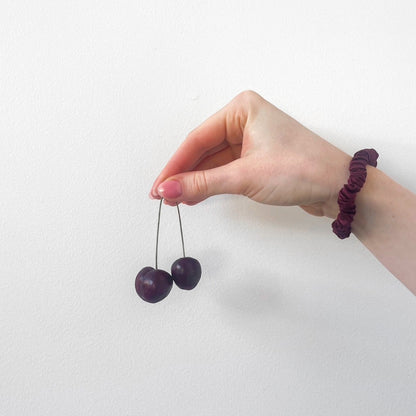 Silk Scrunchie Set - Cherry